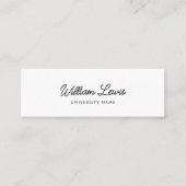 Script Minimalistisch QR-Code für Studierende Mini Visitenkarte (Vorderseite)