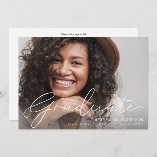 Script Mod Foto Abschluss Ankündigung (Vorne/Hinten)