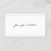 Script Modern Elegante Sleek Design Schöne Schlich Visitenkarte (Vorderseite)