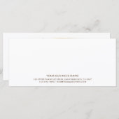 Script Modern Minimalistisches Gold-Geschenkgutsch (Vorne/Hinten)