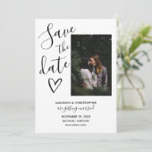 Script Modern Save the Date (Stehend Vorderseite)