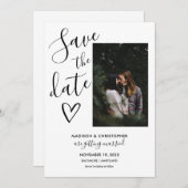 Script Modern Save the Date (Vorne/Hinten)