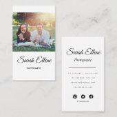 Script Modern Typografy Business Car Visitenkarte (Vorne/Hinten)