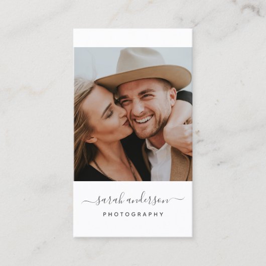 Script Modern Typografy Visitenkarte (Vorderseite)