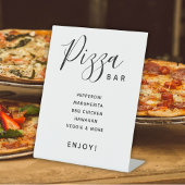 Script Modern Wedding Pizza Bar Sockelschild