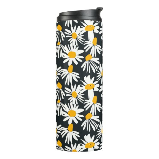 Script Monogram Blume Thermal Tumbler Thermosbecher (Nach links gedreht)