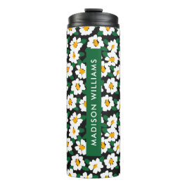 Script Monogram Blume Thermal Tumbler Thermosbecher