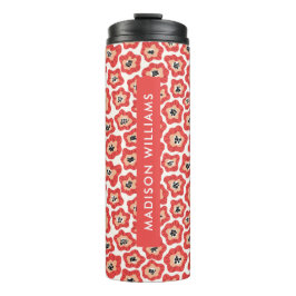 Script Monogram Blume Thermal Tumbler Thermosbecher