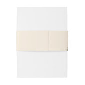 Script Monogram Boho Wildblume Wedding Einladungsbanderole (Rückseitenbeispiel)