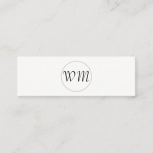 Script Monogram / Corporate Mini Visitenkarte