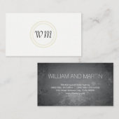 Script Monogram / Corporate Rustic Visitenkarte (Vorne/Hinten)