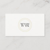Script Monogram / Corporate Rustic Visitenkarte (Vorderseite)