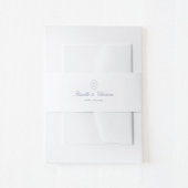 Script Monogram Couples Wedding Einladungsbanderole