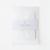 Script Monogram Couples Wedding Einladungsbanderole