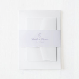 Script Monogram Couples Wedding Einladungsbanderole