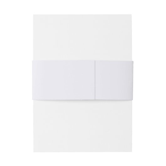 Script Monogram Couples Wedding Einladungsbanderole (Rückseitenbeispiel)