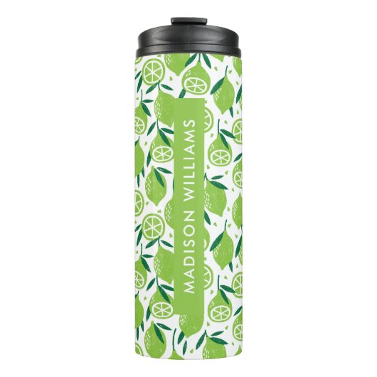 Script Monogram Fruchtthermal Tumbler Thermosbecher (Vorderseite)