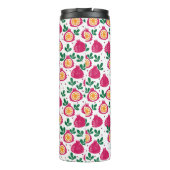 Script Monogram Fruchtthermal Tumbler Thermosbecher (Rückseite)