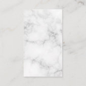 Script Monogram Kiss Stain Marble Visitenkarte (Rückseite)