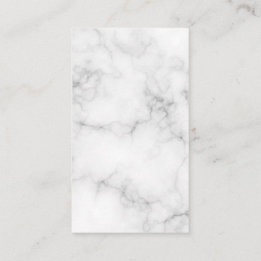 Script Monogram Kiss Stain Marble Visitenkarte (Rückseite)