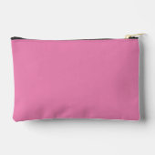 Script Monogram Niedlich Pink Solid Color Personal Zubehörtasche (Rückseite)