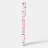 Script Monogram Pink Lila Gelbe Schmetterlinge Case-Mate iPhone Hülle (Rückseite / Rechts)