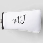 Script Monogram Putter Golf Head Cover Headcover (Vorderseite)