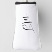 Script Monogram Putter Golf Head Cover Headcover (Rotieren 90)