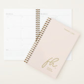 Script Monogram Simple Eleganush Blush Gold Femini Planer (Anzeige)