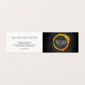 Script Monogram Visitenkarten (Außenseite Aufgefaltet)