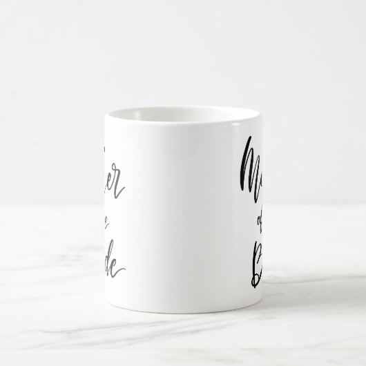 Script Mother of the Bride Typografy Wedding Kaffeetasse (Mittel)