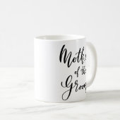 Script Mother of the Groom Typografy Wedding Kaffeetasse (VorderseiteRechts)