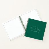 Script Mr. Wedding Emerald Guest Book Notizblock (Innenseite)