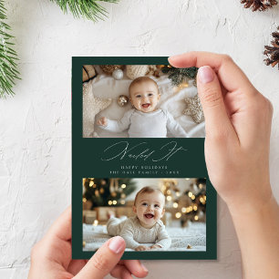 Script Nail It Kids 2 Foto Weihnachts Grün Feiertagskarte