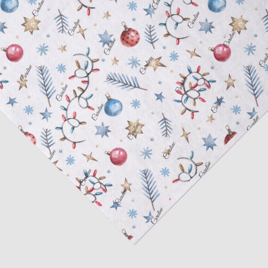 Script Name 3 Sheets Tissue Paper Whimsy Christmas Seidenpapier (Ausschnitt)