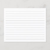 Script Name Gold Monogram Rezept Card (Rückseite)