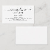 Script Name Makeup Artist Business Card Visitenkarte (Vorne/Hinten)