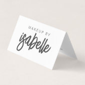 Script Name Makeup Artist Visitenkarten (Vorderseite)