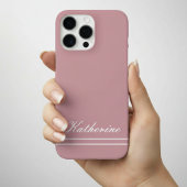 Script Name Minimalist Dusty Rose Case-Mate iPhone Hülle