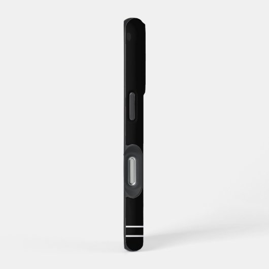 Script Name Minimalist Midnight Black iPhone Hülle (Rechte Seite)