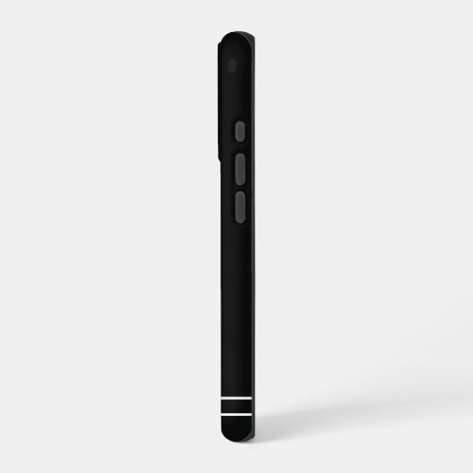 Script Name Minimalist Midnight Black iPhone Hülle (Linke Seite)
