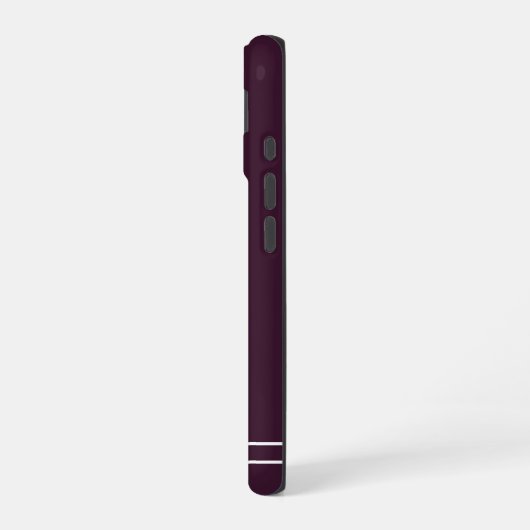 Script Name Minimalist Plum iPhone 16 Hülle (Linke Seite)