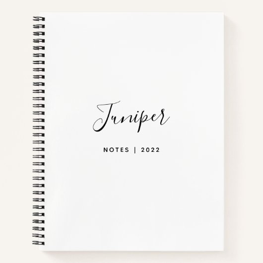 Script Name Modern Minimal Notizblock (Vorderseite)