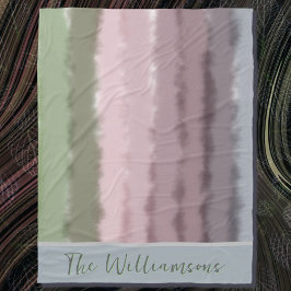 Script name ombre lila graue Streifen modern Fleecedecke