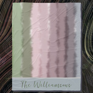 Script name ombre lila graue Streifen modern Fleecedecke