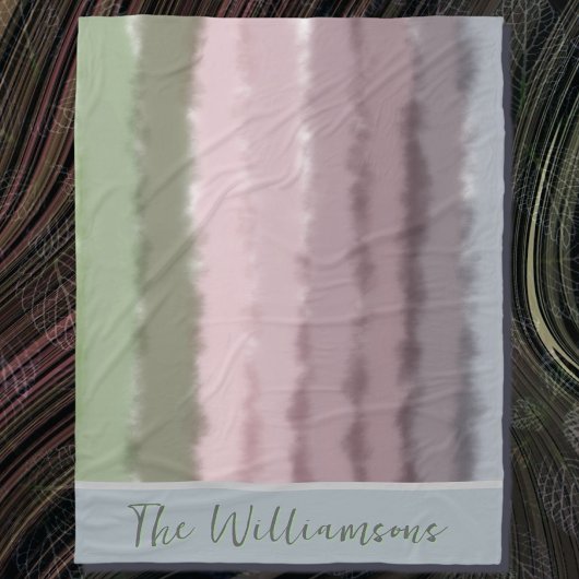 Script name ombre lila graue Streifen modern Fleecedecke