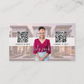 Script Name Real Anwesen Foto Kaufen QR-Code Visitenkarte (Vorderseite)