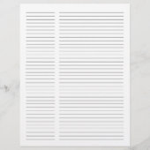 Script Navy Blue Metallic Gold Monogram Recipe (Rückseite)