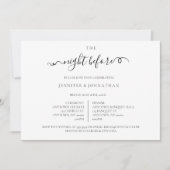 Script Night Before Probe Dinner Einladung (Vorderseite)