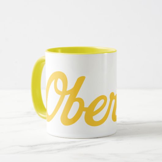 Script Oberlin Tasse (Vorderseite Links)